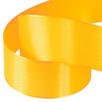 položky Dárková stuha, dekorační stuha, oranžová hedvábná stuha 40mm 50m