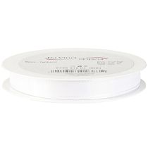 položky Dárková stuha, dekorativní stuha, taftová stuha bílá 15mm 50m