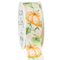 položky Dárková stuha dýňová stuha podzimní oranžová 40mm 15m