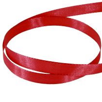 položky Dárková stuha červená, dekorativní stuha, taftová stuha světle červená 10mm 50m