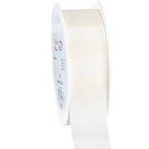 položky Dárková stuha a ozdobná stuha taftová stuha krémová 40mm 50m