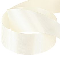 položky Dárková stuha a ozdobná stuha taftová stuha krémová 40mm 50m
