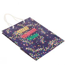 položky Dárková taška narozeninová “Happy Birthday” papír 18×10×23cm 2ks