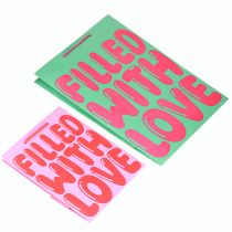 položky Dárková taška s uchy „Plněná láskou“ V36/23cm sada 2 ks