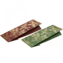 položky Vánoční dárkové tašky Vánoční tašky jmelí 12×36cm 2ks