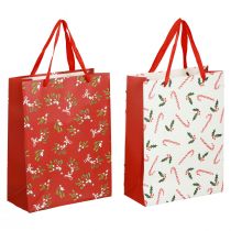 položky Dárkové tašky Vánoční dárková taška dárková taška 18×24×8cm 2ks