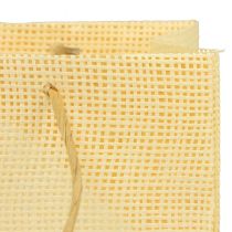 položky Dárkové sáčky tkané papírové vanilkové oranžové růžové 20×10×10cm 6ks