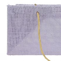 položky Dárkové tašky tkané s uchy zelená, žlutá, fialová 20×10×10cm 6ks