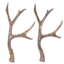 položky Umělé dekorativní paroží, rustikální vánoční ozdoby, 29 cm, 2 kusy