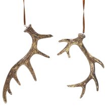 položky Rustikální přívěsky z paroží na zeď nebo stromeček, 15 cm, 6 kusů