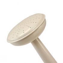 položky Vintage kovová konvice na zalévání, krémově bílá, dekorativní a funkční, květináč na sušené a umělé květiny, vnitřní konvice na zalévání, výška 26 cm, 5 litrů