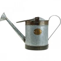 položky Dekorativní kovová konvice na zalévání v retro designu, vintage závěsný květináč 58x23x32cm, nostalgický květináč na rostliny