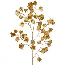 Větev Gingko dekorativní umělá rostlina bronzový třpyt 84cm