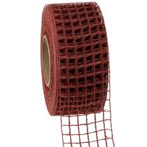 položky Mřížková páska 4,5cm x 10m Bordeaux