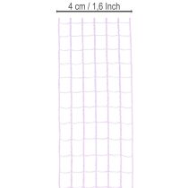 položky Fialová síťovaná páska, šířka 4,5 cm, role dekorativní pásky pro kreativní tvoření, 10 m