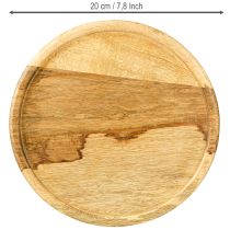 položky Skleněná kopule s dřevěným talířem zdobená sýrovou kopulí Ø22cm H16,5cm
