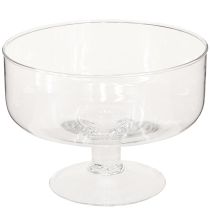 položky Skleněná miska na plovoucí svíčky Miska s podstavcem Ø19cm V14cm