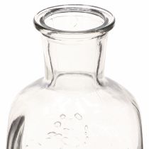položky Skleněná váza, láhev, váza s motivem, váza ze skla, čirá, V19cm, 2 ks