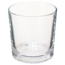 položky Skleněná váza válec stolní váza transparentní Ø11,5cm V12cm