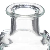 položky Mini skleněná váza do minimalistického interiéru a moderního bydlení, 11 cm, 6 kusů