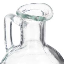 položky Mini váza/džbán na vodu s uchem na jídelní stůl doma, dekorativní a funkční, 12 cm, 6 kusů