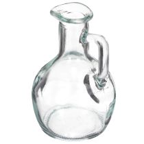 položky Mini váza/džbán na vodu s uchem na jídelní stůl doma, dekorativní a funkční, 12 cm, 6 kusů