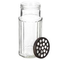položky Skleněná láhev v kovovém košíku, ideální pro dekorativní akcenty v obývacím pokoji, 20 cm