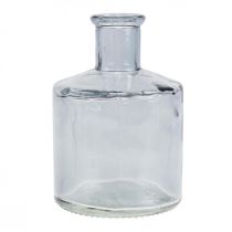 Skleněná váza lékárenské lahvičky dekorativní skleněná dekorativní váza tónovaná Ø7cm 6 kusů