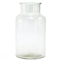 Skleněná váza ozdobná lahvička lékárnička skleněná retro Ø14cm V25cm