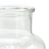položky Skleněná váza ozdobná lahvička lékárnička skleněná retro Ø14cm V25cm