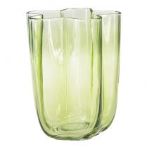 položky Skleněná váza zelená váza květina dekorativní váza Ø15cm V20cm