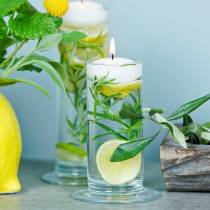 položky Skleněná váza s podstavcem, čirá, Ø6cm, V20cm