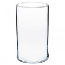 položky Skleněná váza čirá válcová Ø12cm H20cm