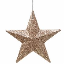 položky Glitter star gold mix 9,5/5cm 18 ks