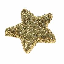 položky Hvězdičky třpytivé zlaté 1,5cm 144ks