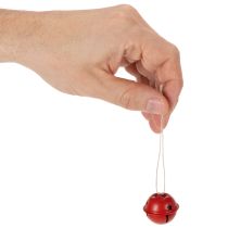 položky Dekorativní přívěsky ve tvaru zvonku s motivem hvězdy, 3 cm, 9 kusů