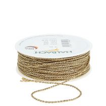Zlatá šňůrka 2mm 50m