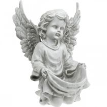 Hrob Anděl Anděl postava Ptáček Koupel Dekorace hrob V26cm