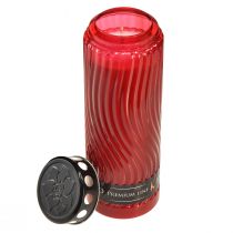 položky Náhrobní motiv víčka svíčky květina červená černá 10 dní H27cm