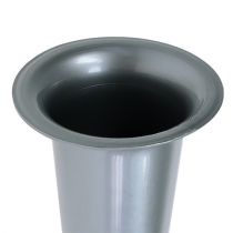 Náhrobní váza stříbrná 28,5 cm