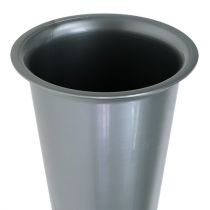 Náhrobní váza stříbrná 33cm