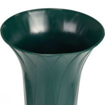 Náhrobní váza tmavě zelená 31cm 5ks