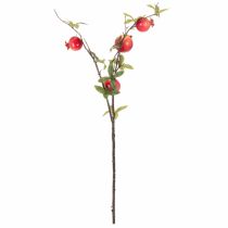 položky Umělá větvička granátového jablka jako ovocná větev na dekoraci stolu, 68 cm