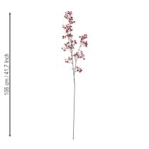 položky Gypsophila Umělý dětský dech Bordeaux 106 cm 2 ks