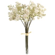 položky Umělý dětský dech Gypsophila v kytici bílý 23cm 12ks