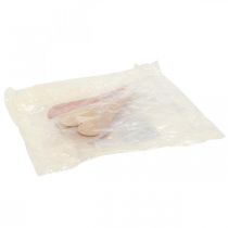 položky Závěsné dekorační srdce k zavěšení oranžové/žluté 10cm 6ks