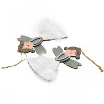 položky Vánoční dekorace figurky Vánoční ozdoby na stromeček dřevěné 14,5x10cm 6ks