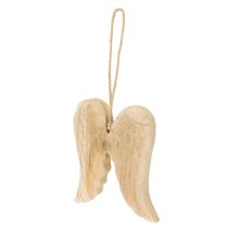 položky Dřevěný přívěsek andělská křídla k zavěšení 12 cm