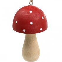 Muchomůrka dekorativní houby dřevěná houba na zavěšení V8,5cm 6ks