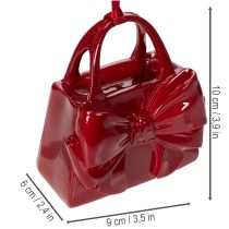 položky Dekorativní kabelka s mašlí k zavěšení, 10 cm